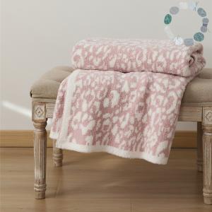 Modern Style Leopard Blanket Comfy Fleece Throw