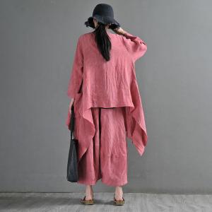 Original Design Linen Waterfall Cardigan Plus Size Designer Outfits