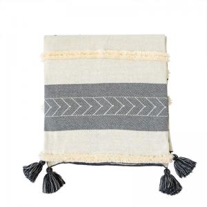 Soft Cotton Patterned Blanket Tassel Knitting Couch Throw