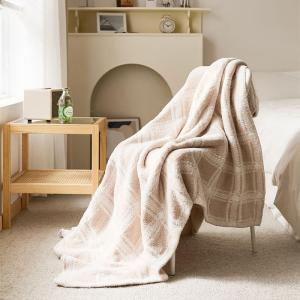 Full Size Classic Checkered Throw Modern Warm Blanket