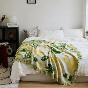 Artistic Pattern Fringed Throw Boho Full Size Blanket