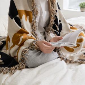 Artistic Pattern Fringed Throw Boho Full Size Blanket