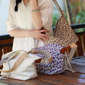 Leather Straps Linen Embroidery Hobo Bag