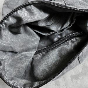 Street Chic Stone Wash Backpack Cowhide Straps Canvas Designer Bag