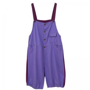 Contrast Colored Bib Overalls Shorts Plus Size 90s Dungarees