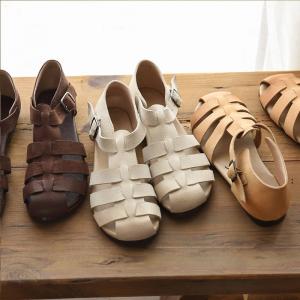 Cowhide Leather Soft Gladiator Sandal Boho T-Strap Flats