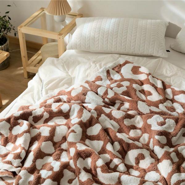 Cow Prints Bedding Warm Blanket Soft Sofa Throw