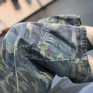 Baggy-Fit Womens Camo Jeans Korean Fluffy Jeans