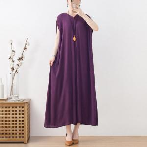 Business Casual Pop Colored Dress Loose Tied Dress