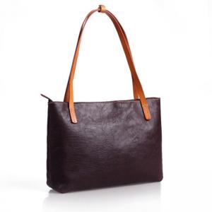 Street Chic Cowhide Leather Teacher Tote Bag