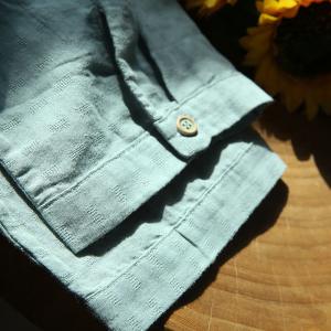 Chest Flap Pockets Linen Blouse Comfy Oversized Work Wear