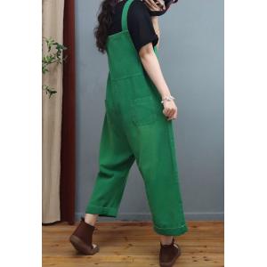 90s Trendy Straight Leg Overalls Pockets Décor Jean Bib Overalls