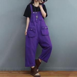 90s Trendy Straight Leg Overalls Pockets Décor Jean Bib Overalls