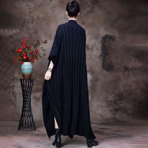 Autumn Fashion Mock Neck Caftan Dolman Sleeves Knitting Dress