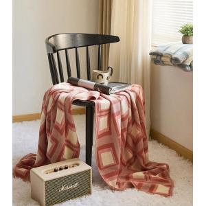 Big Checkered Soft Cotton Blanket Knitting Sofa Throws