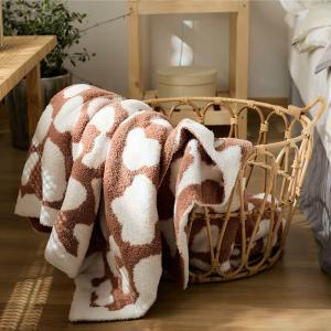 Cow Prints Bedding Warm Blanket Soft Sofa Throw