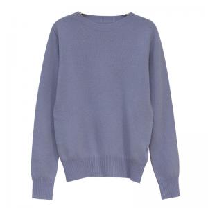 Pastel Colors Sheep Wool Sweater Winter Lilac Knitwear
