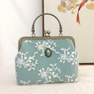 Lace Jacquard Elegant Handbag Jewelry Décor Vintage Bag