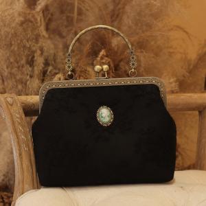 Lace Jacquard Elegant Handbag Jewelry Décor Vintage Bag