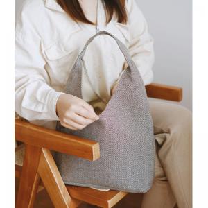 Beach Style Casual Cotton Linen Shoulder Bag/ Handbag