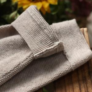 Chest Pockets Cotton Jersey Cardigan Autumn Wool Knitwear