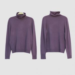 Basic Plain Turtleneck Sweater Soft Wool Jumper for Women