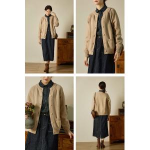 Australian Wool Short Cardigan Winter Knit Overcoat for Women