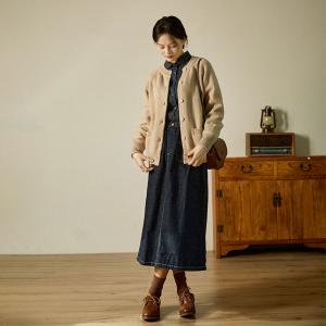 Australian Wool Short Cardigan Winter Knit Overcoat for Women