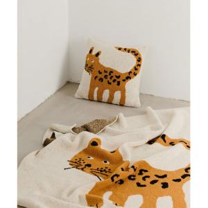 Cartoon Cheetah Casual Throw Fluffy Camping Blanket