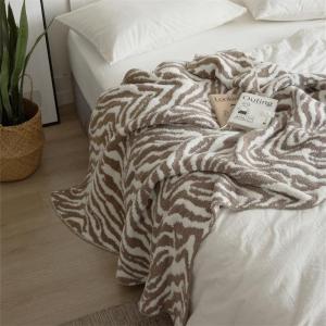 Zebra Prints Soft Comfy Blanket Full Size Winter Throw