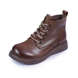 Lace Up Leather Desert Boots 90s Fashion Ankle Boots