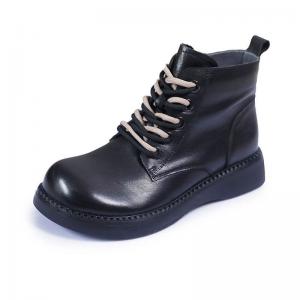 Lace Up Leather Desert Boots 90s Fashion Ankle Boots