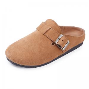 Spring Style Suede Flats Leather Slip-On Slippers