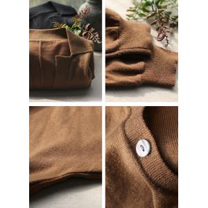 Button Fly V-Neck Knit Cardigan Soft Comfy Granny Jumper
