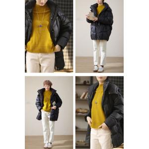Casual Style Comfy Mustard Sweater High Collar Pullover Sweater