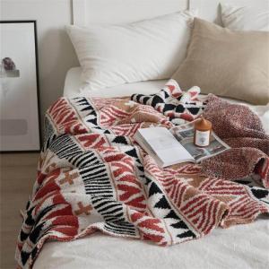 Graphic Printed Fluffy Blanket Modern Bedding Throw