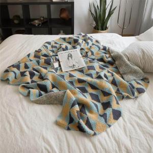 Colorful Geometrical Pattern Soft Warm Blanket Throw