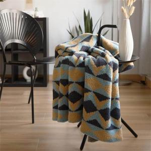 Colorful Geometrical Pattern Soft Warm Blanket Throw