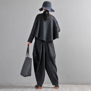 Designer Short Waterfall Jacket Wool Tweed Customized Cardigan