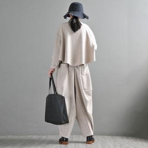 Comfy Designer Harem Pants Wool Blend Customized Pants