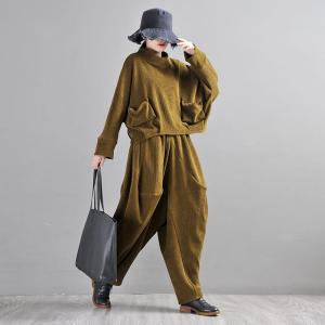 Solid Color Designer Harem Pants Baggy Cotton Fisherman Pants