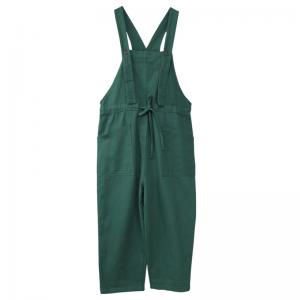 Tied Waist Cotton Overalls Baggy 90s Bib Overalls