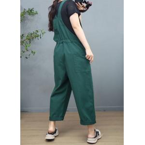 Tied Waist Cotton Overalls Baggy 90s Bib Overalls