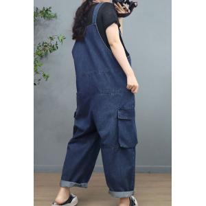 Side Pockets Baggy 90s Overalls Denim Gardening Outfits