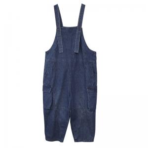 Side Pockets Baggy 90s Overalls Denim Gardening Outfits