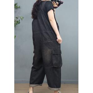 Side Pockets Baggy 90s Overalls Denim Gardening Outfits