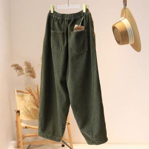 Original Design Baggy Korean Jeans Earthy Hue Dad Jeans