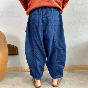 Street Style Cotton Dad Jeans Plus Size Ankle Jeans