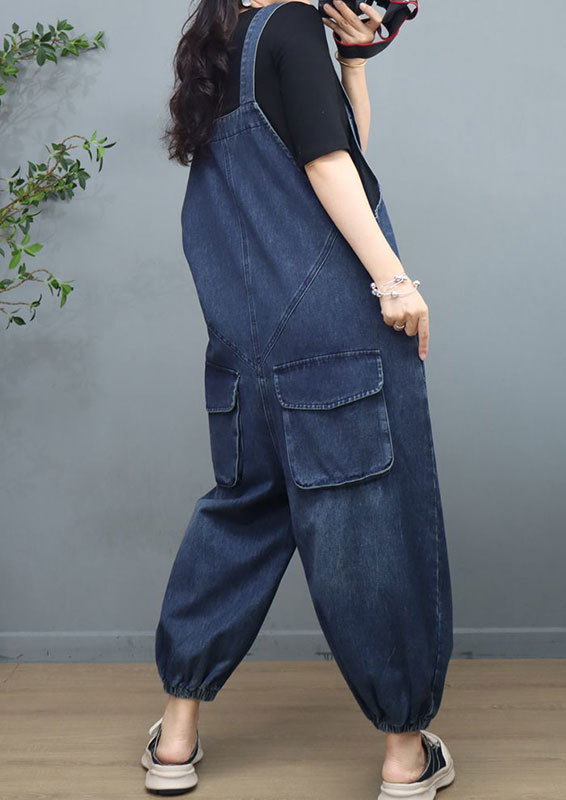Fashion Pockets Denim 90s Overalls Baggy Gardening Bib Overalls in