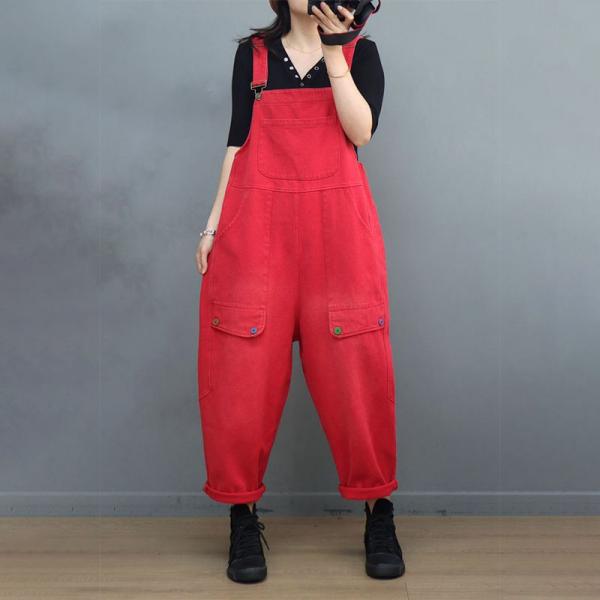 Gardening Bib Overalls 90s Dungarees with Adjustable Straps